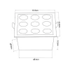 Downlight Embutir Powerus 18W 4000K Branco Irc90 Nordecor