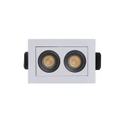 Downlight Embutir Powerus 4w 3000k Branco Irc90 Preto Novo