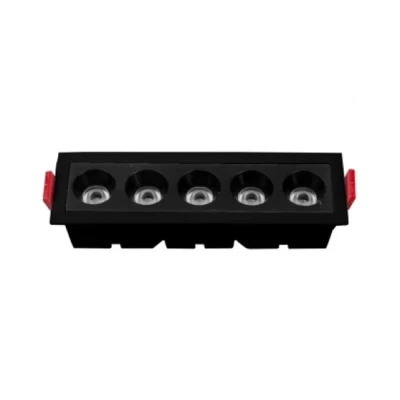 Downlight Led Embutir 10W 3000K Preto Dl-7011 Astraled Novo