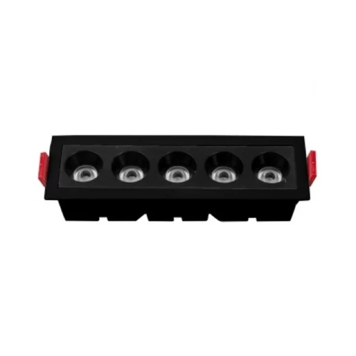 Downlight Led Embutir 10W 3000K Preto Dl-7011 Astraled Novo