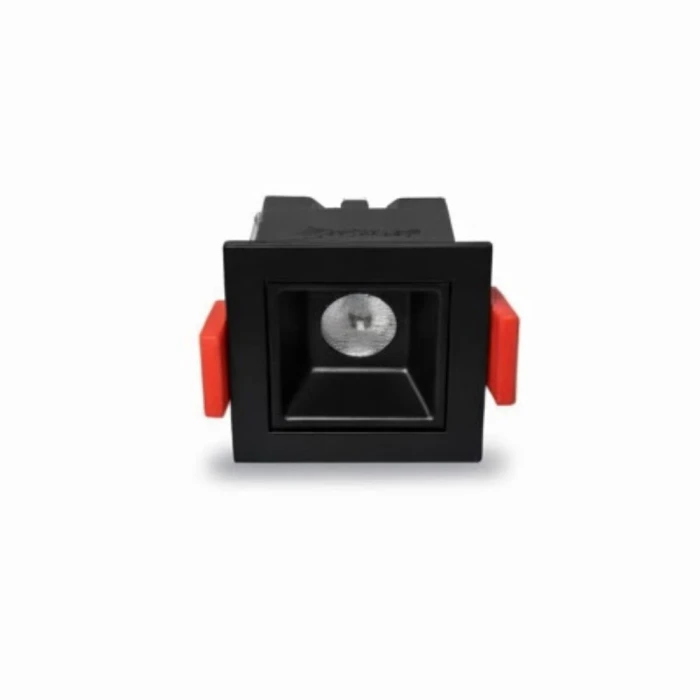 Downlight Led Embutir Astraled 2W 3000K Pt Dl-7402 Quadrado