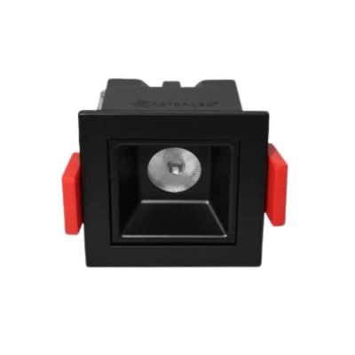 Downlight Led Embutir Evou 2W 4000K Preto Dl-7401 Astraled