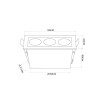 Downlight Led Embutir Powerus 6W 4000K Irc90 Branco Nordecor