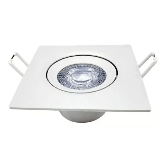 Downlight Led Quadrada 5W 6000K Branca Maxtel Novo