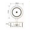 Downlight Led Redonda 7W 3000K Branca Maxtel Novo
