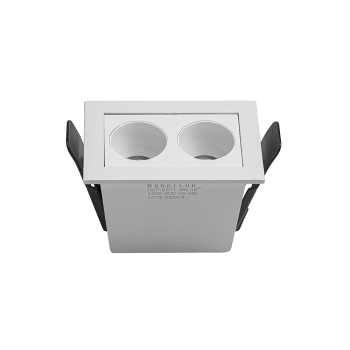 Downlight embutir 4W 3000K 35º Powerus Branco 6728 Nordecor
