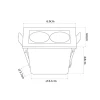 Downlight embutir 4W 3000K 35º Powerus Branco 6728 Nordecor