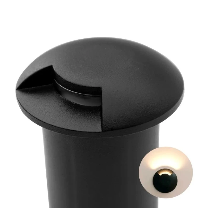 Embutido De Solo 3w 3000k Preto Beam Led Redondo Ip67 IF