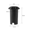 Embutido De Solo 3w 3000k Preto Beam Led Redondo Ip67 IF