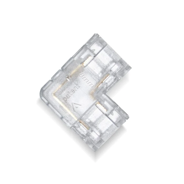 Emenda Em L Para Fita Led Direct Ip33 8mm Fd338L Lumanti