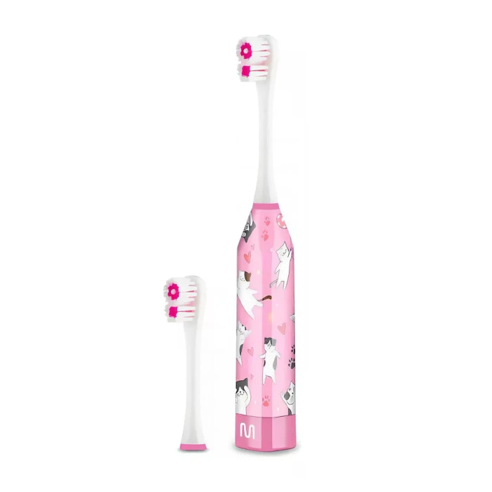 Escova Elétrica Infantil De Gatinho Rosa Multilaser Kids