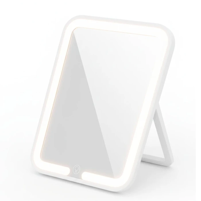 Espelho De Mesa Para Make Led Recarregavel Preto Taschibra