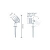 Espeto Jardim Clean Led Ip65 3W 6500K Blumenau Preto Novo