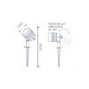 Espeto Jardim Clean Led Ip65 3W 6500K Blumenau Preto Novo Espeto Jardim Clean Led Ip65 3W 6500K Blumenau Preto Novo