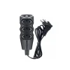 Extensão 3 Tomadas Tripolar Preta 3M 220V Novo Extensão 3 Tomadas Tripolar Preta 3M 220V Novo