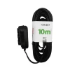Extensão Connect 3T 2P+T 10 Metros Preta Fiolux Com Cabo Reforçado