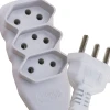 Extensão Elétrica 3P Com 3 Tomadas 5M Branco Bright Novo Extensão Elétrica 3P Com 3 Tomadas 5M Branco Bright Novo