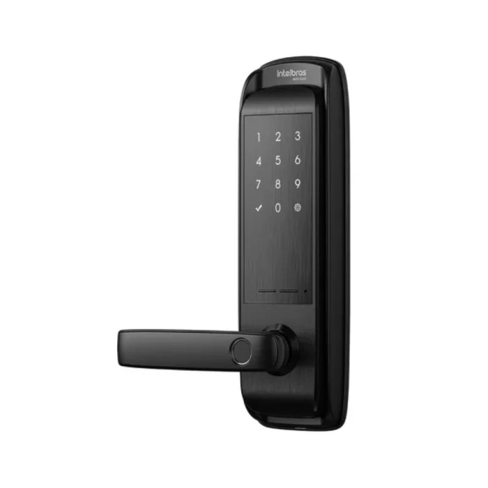 Fechadura Smart Inteligente Embutir Mfv 3000 Preta Intelbras