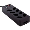 Filtro de Linha Preto DPS+ iClamper Energia 8 Tomadas +2 USB