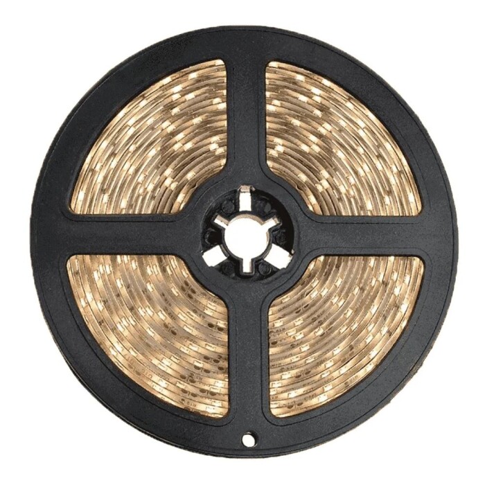 Fita De Led 3528 3000K 12V Com 5 Metros 60Smd