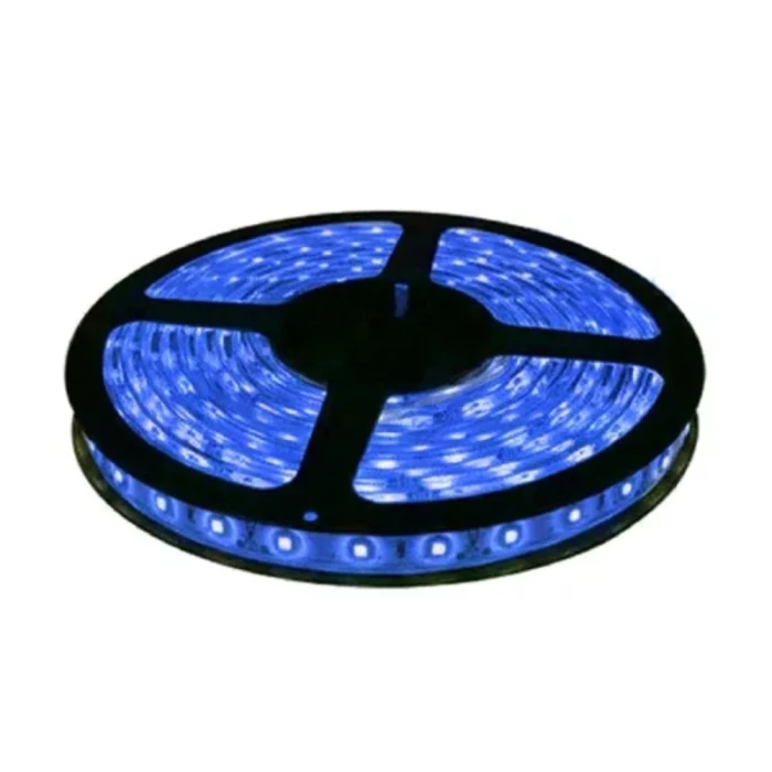 Fita De Led 5050 12W Luz Azul 12V IP65 5 Metros Strip Fita De Led 5050 12W Luz Azul 12V IP65 5 Metros Strip