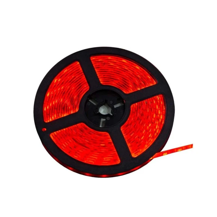 Fita De Led 5050 24W Cor Vermelha 12V 5 Metros IP65 Fita De Led 5050 24W Cor Vermelha 12V 5 Metros IP65