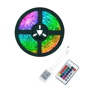 Fita De Led Luz Rgb 12V Com Controladora E Controle
