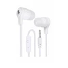 Fone De Ouvido Com Fio Easy Flat P3 Para Celular Branco