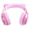 Fone De Ouvido Com Fio Kitty Ear Rosa 65468 Vinik Novo