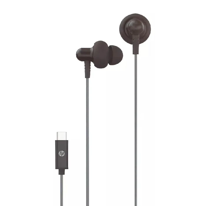 Fone De Ouvido Com Fio Usb Tipo C Cor Preto - Dhh1126 HP