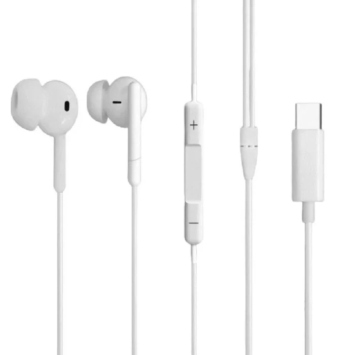 Fone De Ouvido Intra-Auricular Tipo-C Branco Bright Fn592 Fone De Ouvido Intra-Auricular Tipo-C Branco Bright Fn592