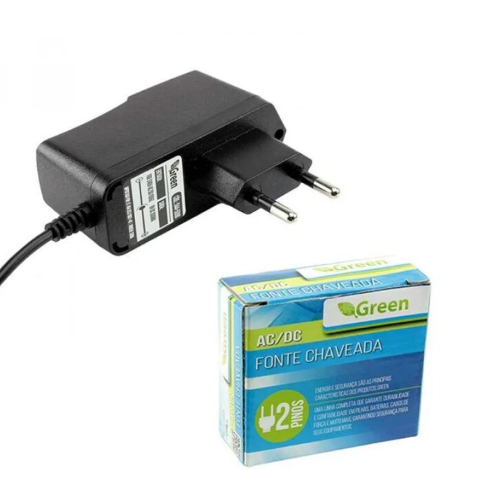Fonte Chaveada 7,5V 1A Plug 5,5mm X 2,1mm 044-5004 Green