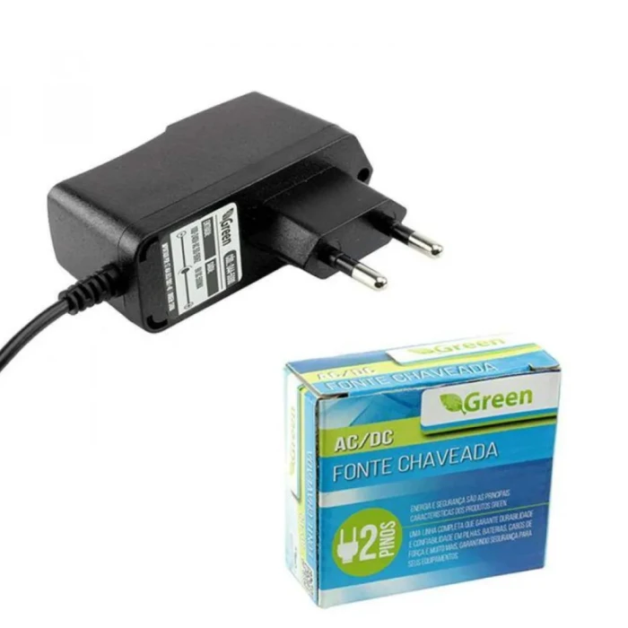 Fonte Chaveada 7,5V 1A Plug 5,5mm X 2,1mm 044-5004 Green Fonte Chaveada 7,5V 1A Plug 5,5mm X 2,1mm 044-5004 Green