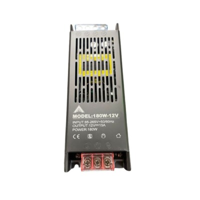 Fonte Chaveada Bivolt 12V 15A Sm Fita E Perfil Led Astraled