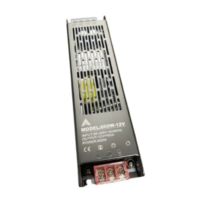 Fonte Chaveada Bivolt 12V 50A Sm Fita E Perfil Led Astraled