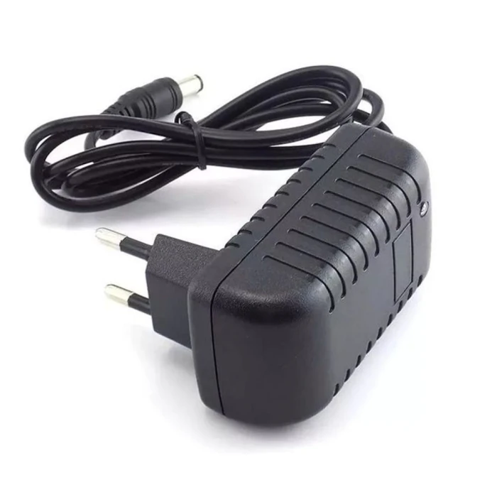 Fonte De Alimentação 12V 2A Com Plug 5.5mm X 2.1mm Preto Fonte De Alimentação 12V 2A Com Plug 5.5mm X 2.1mm Preto