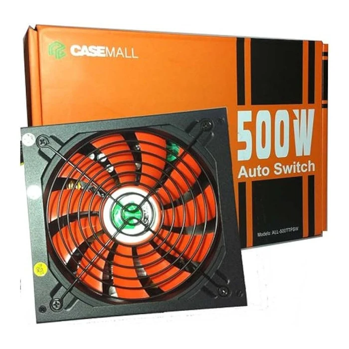 Fonte De Alimentação Auto Switch 500W S/ Cabo Preta CaseWall Fonte De Alimentação Auto Switch 500W S/ Cabo Preta CaseWall