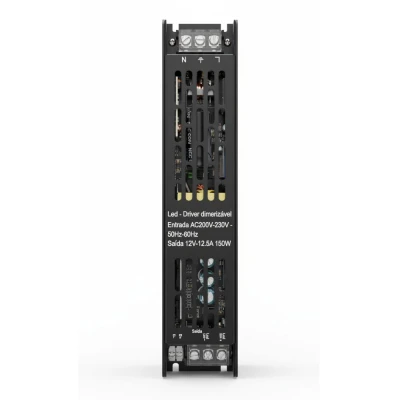 Fonte Driver Max Dimerizável 12V 12.5A 150W 220V