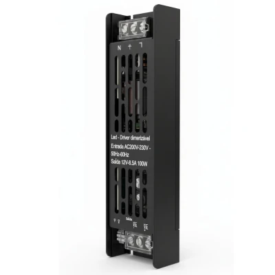Fonte Driver Max Dimerizável 12V 5A 100W 220V Deluxe