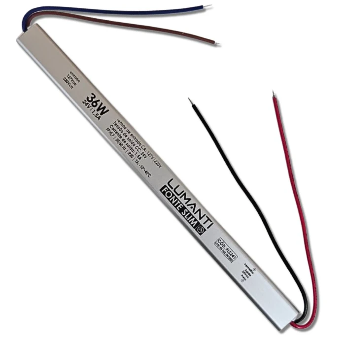 Fonte Slim 24V 1.5A 36W Bivolt Fls241 Lumanti Fonte Slim 24V 1.5A 36W Bivolt Fls241 Lumanti