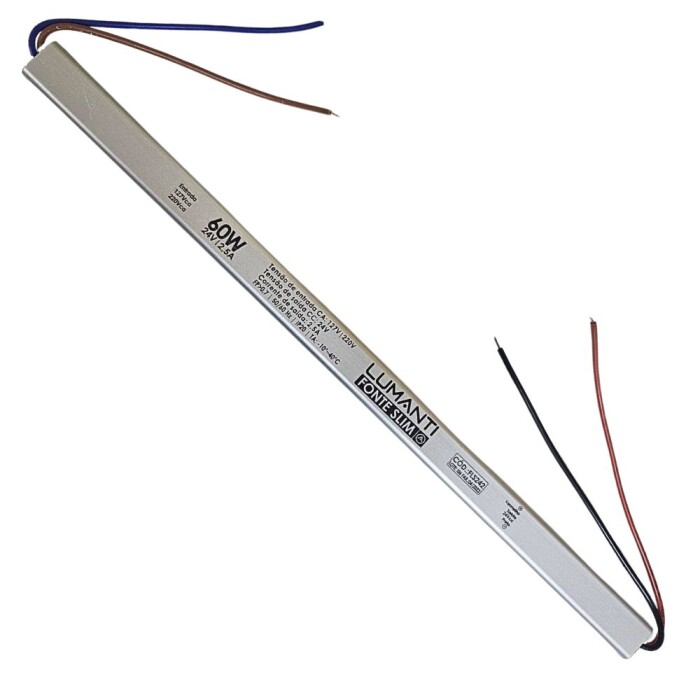 Fonte Slim 24V 2.5A 60W Bivolt Fls242 Lumanti