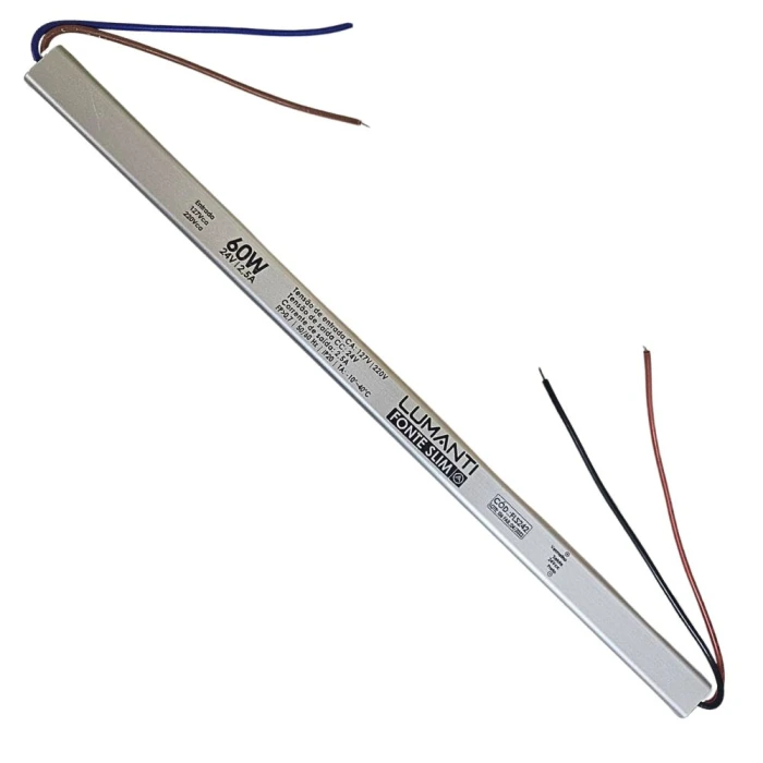 Fonte Slim 24V 2.5A 60W Bivolt Fls242 Lumanti Fonte Slim 24V 2.5A 60W Bivolt Fls242 Lumanti