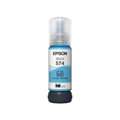 Garrafa De Tinta Compatível Epson Ciano Claro 574 70Ml
