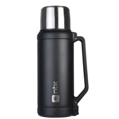 Garrafa Térmica Isomax 1500ml Preto Nautika Inox Alta Resistência