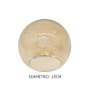 Globo De Vidro Âmbar 15Cm Boca 3,2Cm Nordecor 2359 Globo De Vidro Âmbar 15Cm Boca 3,2Cm Nordecor 2359