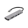 Hub USB-C Múltiplas Saídas 6 Em 1 4K Modelo LE-4137 It.Blue