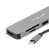 Hub USB-C Múltiplas Saídas 6 Em 1 4K Modelo LE-4137 It.Blue