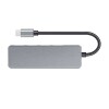 Hub Usb Bright Com Plug Tipo C 3 Portaas+Hdmi 4K Novo