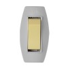 Interruptor Simples 6A 250V Meio Cordão Cinza 1649 ilumi