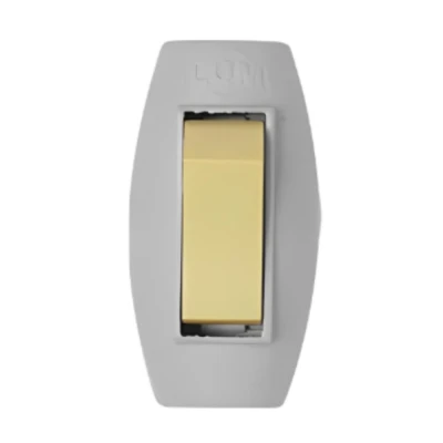 Interruptor Simples 6A 250V Meio Cordão Cinza 1649 ilumi